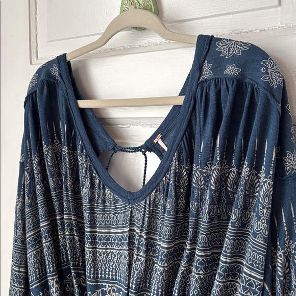 FREE PEOPLE WEEKEND WARRIOR BOHO BALLOON SLEEVE TOP - Picture 3 of 12